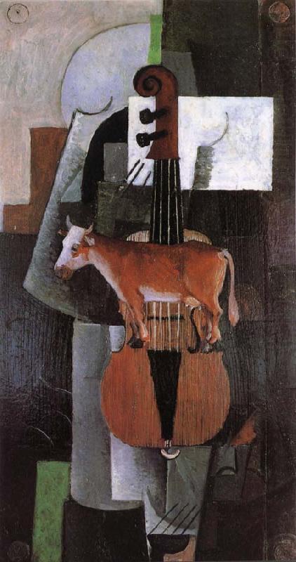Kasimir Malevich Cow and fiddle china oil painting image